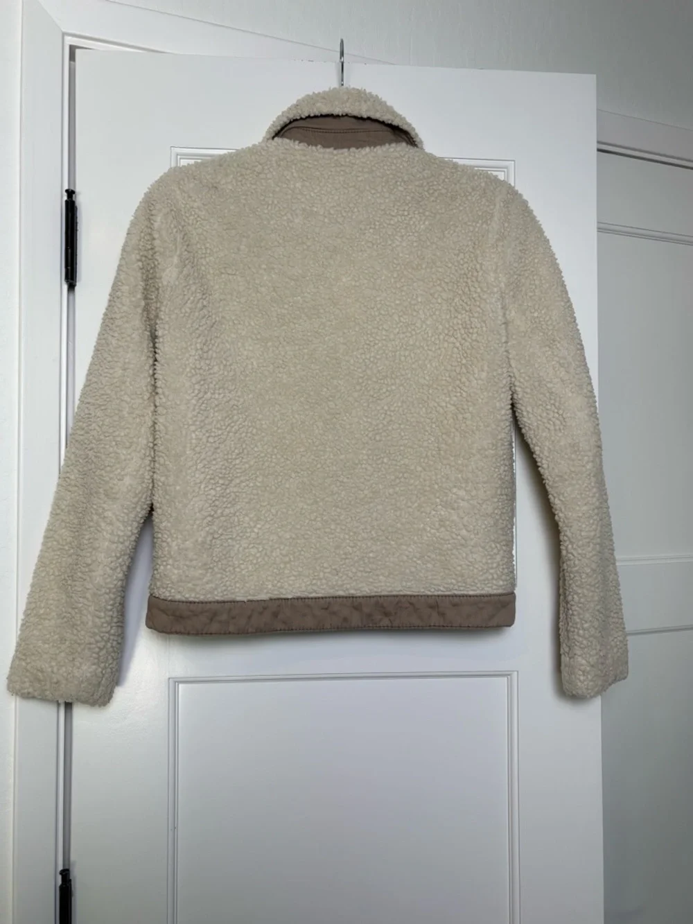 Madewell Cream Sherpa Portland Button-Front Jacket (XS)